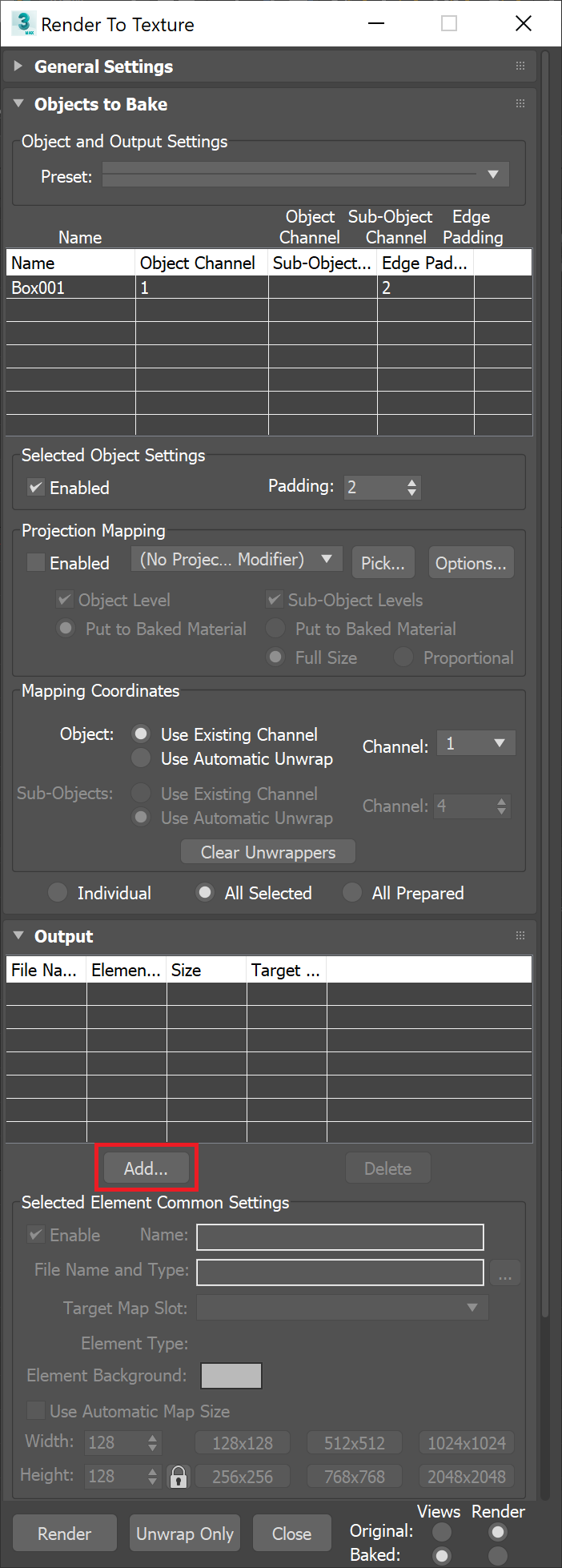 images/download/attachments/60100220/Max2020_VRay5_VRayMtlReflectGlossiness_Render_to_Texture_window.png